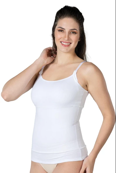 BEYAZ MI Emay 1402 Modal Cotton Emzirme Atlet Korse