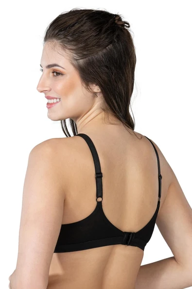 SİYAH MI Emay 1422 Modal Cotton Kaplı Emzirme Sütyen - 2