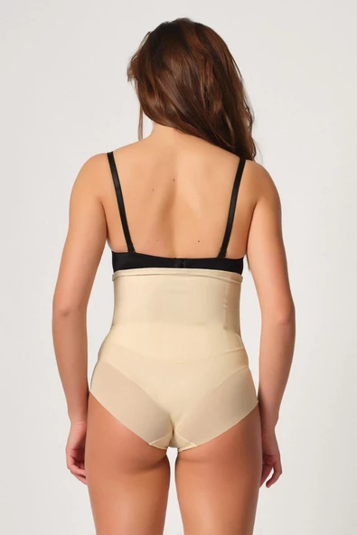 TEN MI Emay 2945 Tül Karyokalı Slip Lazer Korse - 3