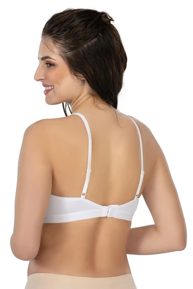 BEYAZ MI Emay 2809 Lazer Kesim Yapıştırma İz Ypmz Sütyen - 2