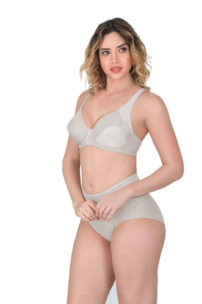 EKRU MI Emay 177 D Toparlayıcı Sütyen Takım ürün görseli 1