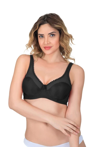 SİYAH MI Emay 169 C Basic Balenli Toparlayıcı Sütyen