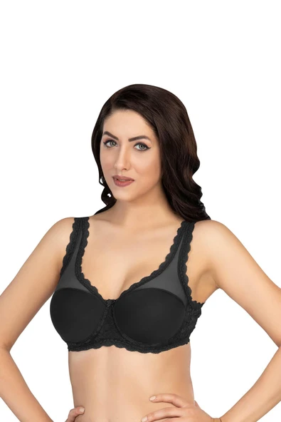 SİYAH MI Emay 172 D PEDLİ DANTELLİ BALENLİ MİNİMAZER ürün görseli 1