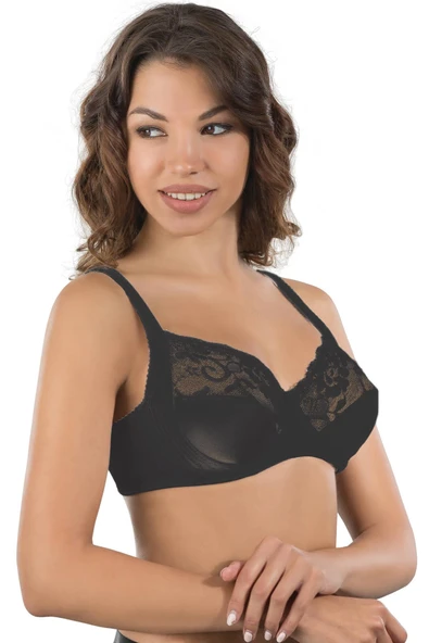 SİYAH MI Emay 165 C Balenli Toparlayıcı Sütyen - Resim 2