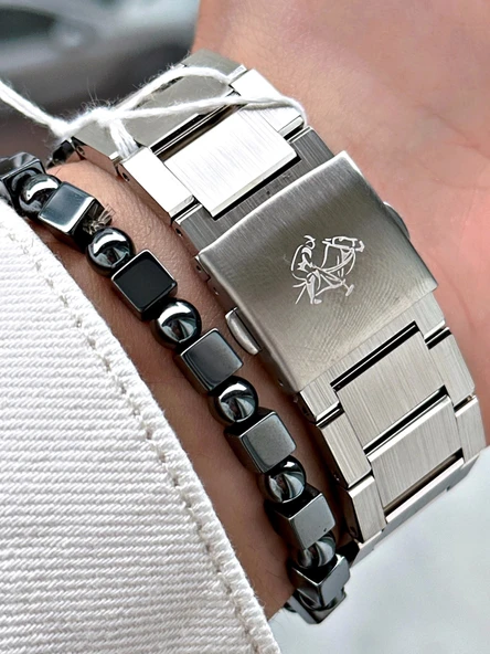 Jg. Polo Clup JPC0224 S04057.02 Çelik Kordon Erkek Kol Saati - Resim 3