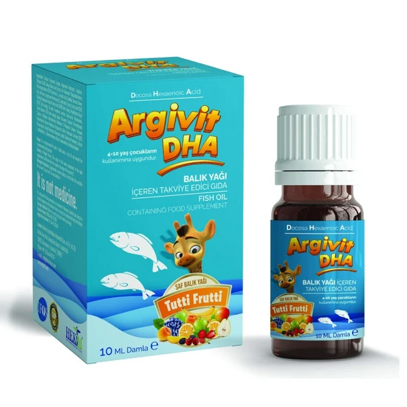 Argivit DHA Damla Balık Yağı 10 ml