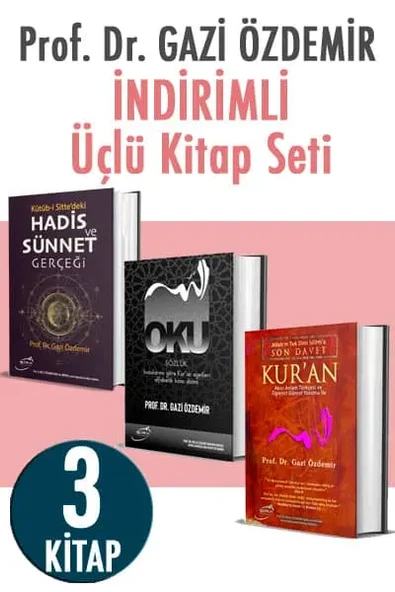 Gazi Özdemir Üç Kitaplık Set ürün görseli