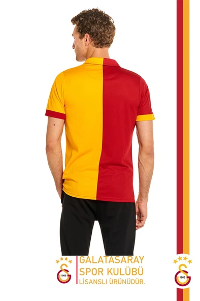 Galatasaray Orijinal Lisanslı Match Day Polo T-Shirt + Bileklik + Şal Kaşkol Set Hediyelik Kutulu - Resim 3