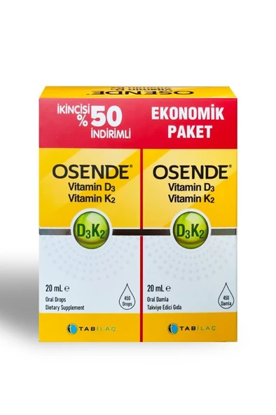 Osende D3k2 Damla 20 Ml - Ikincisi %50 Indirimli