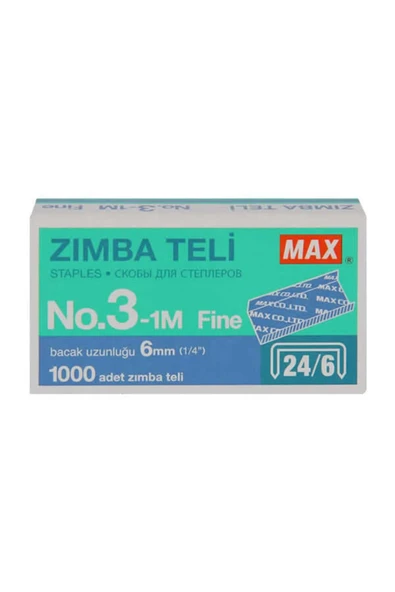 MAX/STAPLES 24/6 ZIMBA TELİ