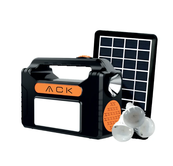 ACK AC01-00830 Solar Led Kamp Lambası Seti 3 Ampul Ve El Feneri