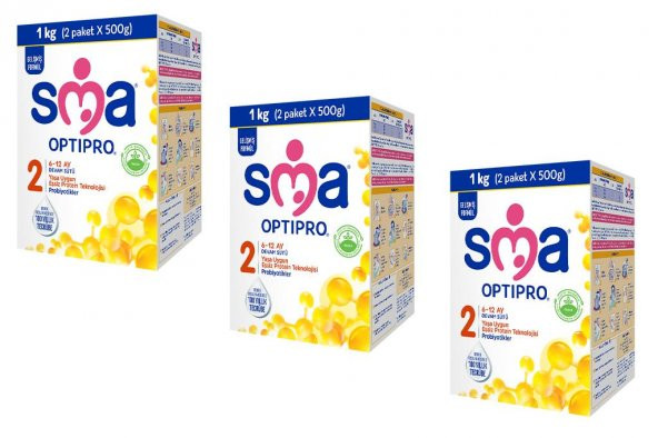 SMA Optipro Probiyotik 2 Devam Sütü 1000 gr x 3 Adet