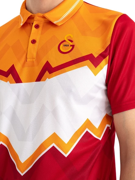 Galatasaray Orijinal Lisanslı Okan Buruk Desing Polo Yaka T-Shirt - Resim 4