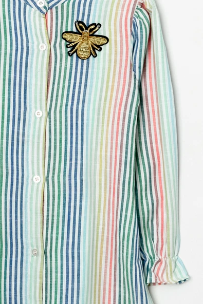 Kız Çocuk Ekose Desenli Elbise 12168 - 10