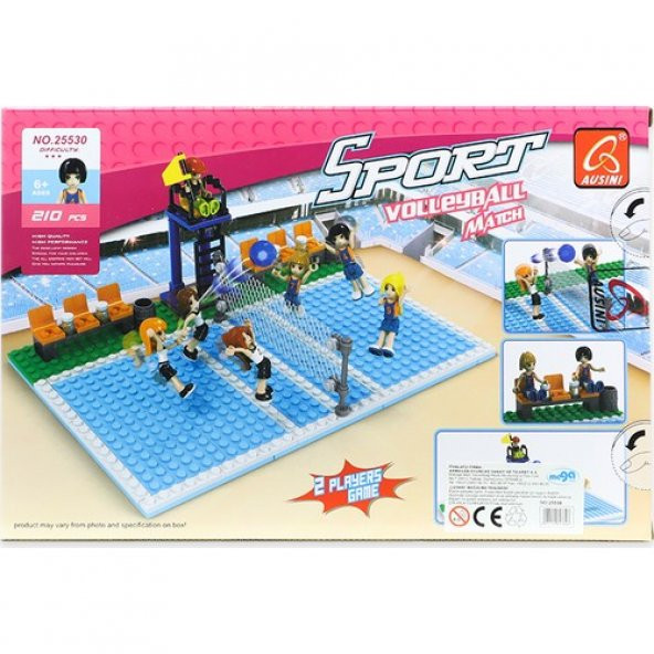 Ausini Lego  210 Parça Sport Set Voleybol Oyun Seti - 2