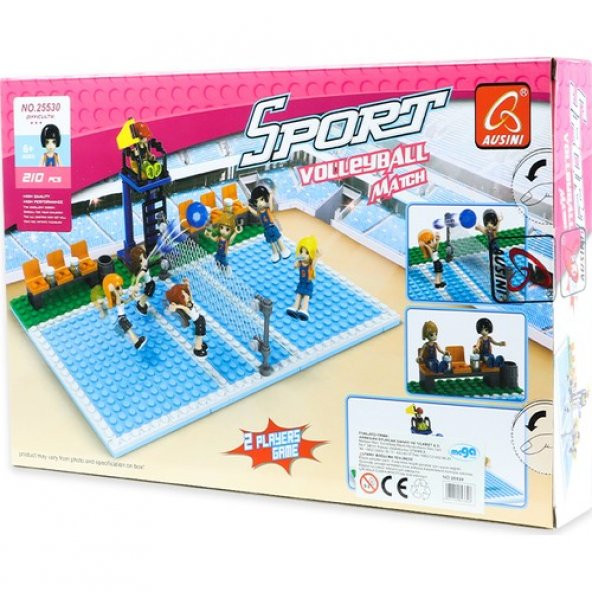 Ausini Lego  210 Parça Sport Set Voleybol Oyun Seti - 4