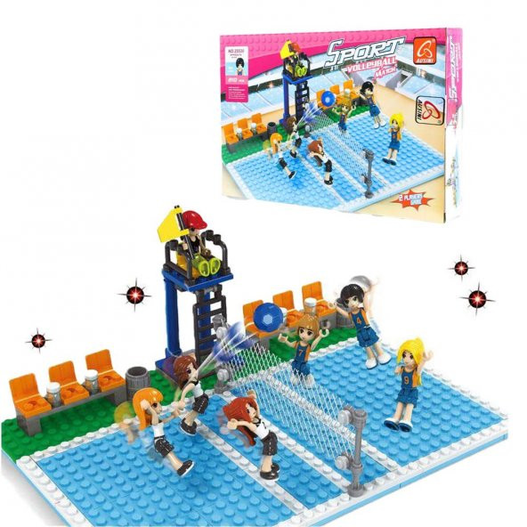 Ausini Lego  210 Parça Sport Set Voleybol Oyun Seti - 8