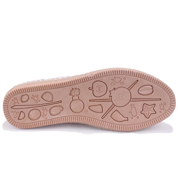 Dagoster DZA07-1155312 Ten Triko Günlük Babet Kadın Ayakkabı - 4