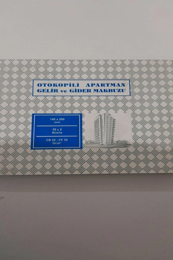 Altınyıldız Apartman Gelir Gider Makbuzu A5 Otokopili 14x20 (12 Li Paket)