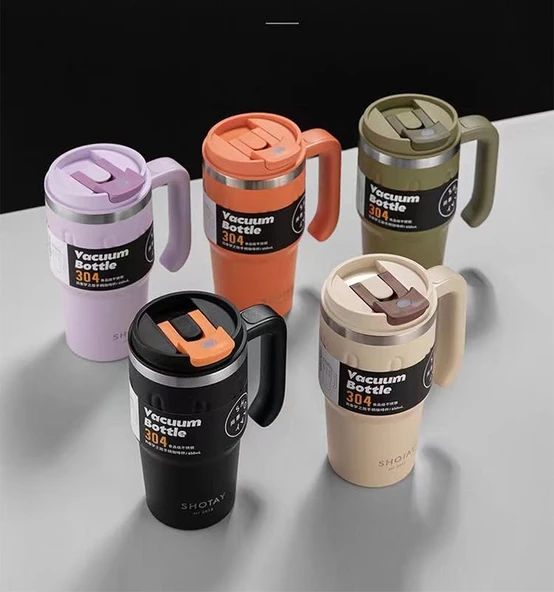 Shotay Travel Çelik Termos Mug 900Ml Lila - 6