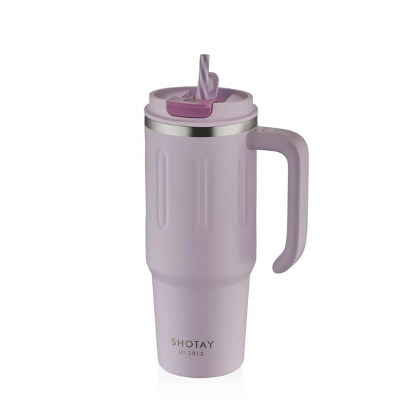 Shotay Travel Çelik Termos Mug 900Ml Lila