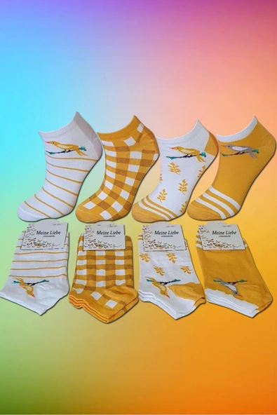 4'lü Sweet Birdy Kısa Çorap Koleksiyonu - 3
