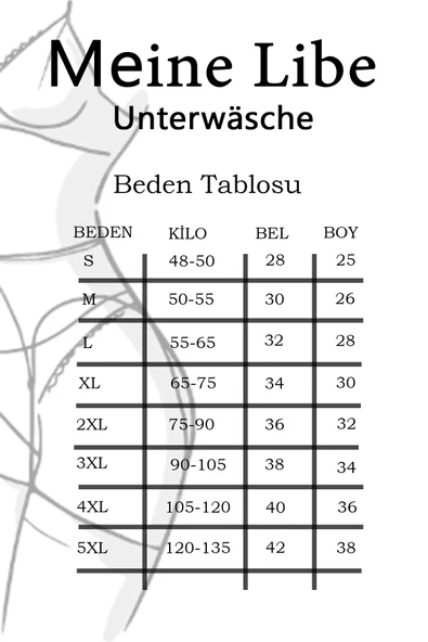 Yüksek Bel Pamuklu 5'Li Paket Bato Külot Siyah - 5