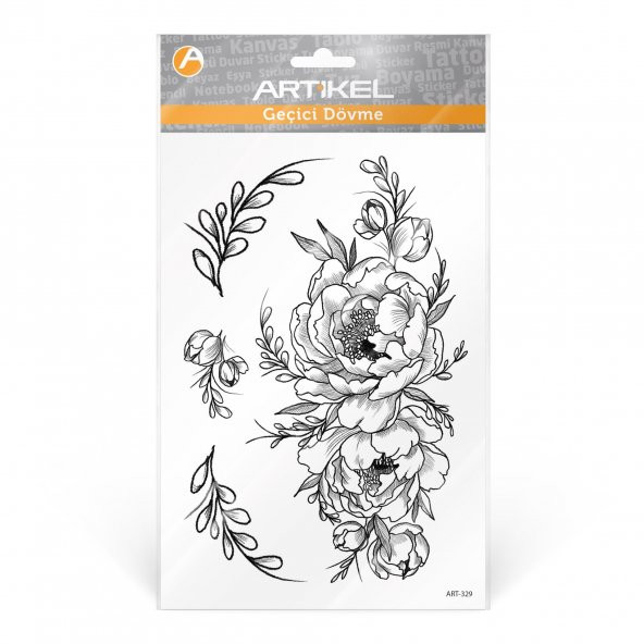 Roseni-2 Geçici Dövme,Geçici Tattoo ,Vücut Dövme,Kol Bilek Dövme,Boyun Dövme,Sırt Dövme - 2