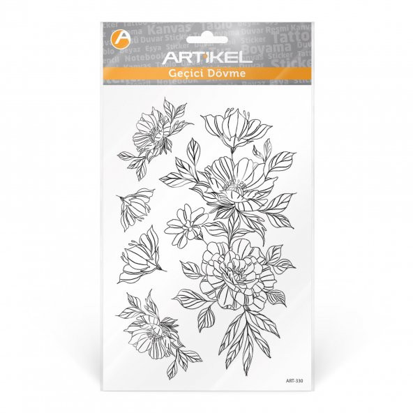 Roseni-3 Geçici Dövme,Geçici Tattoo ,Vücut Dövme,Kol Bilek Dövme,Boyun Dövme,Sırt Dövme - 2