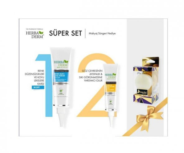 Herbaderm Super Set 2 Yüz Temizleme Fırçası Hediyeli