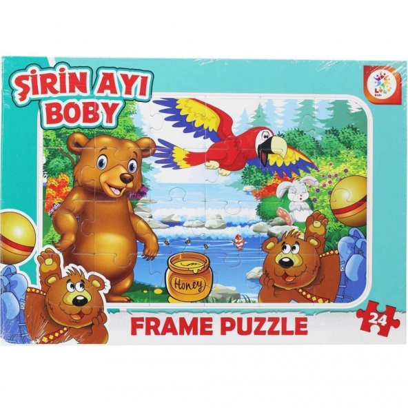 Laço Puzzle 24 Parça Şirin Ayı Taşlama LCFRM005