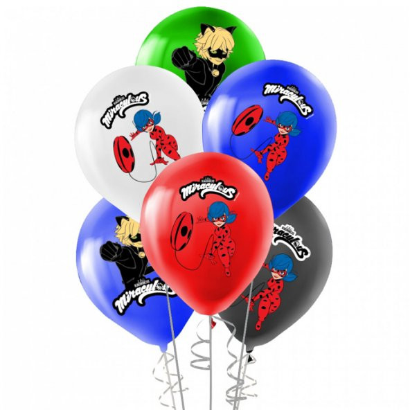 Miraculous Super Heroez Lisanslı Lateks Balon 10lu