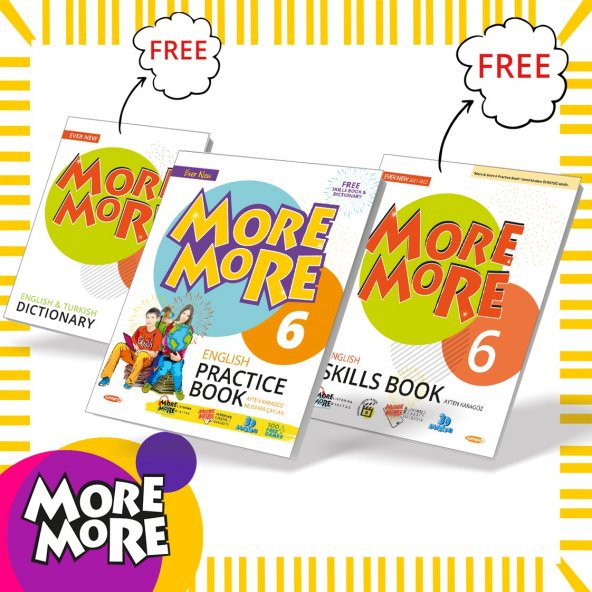 Kurmay Elt 2025 6. Sınıf More More Practice Book 3 Lü Set