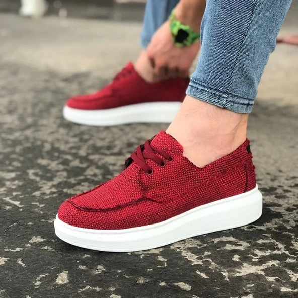 Bordo Erkek Günlük Ayakkabı