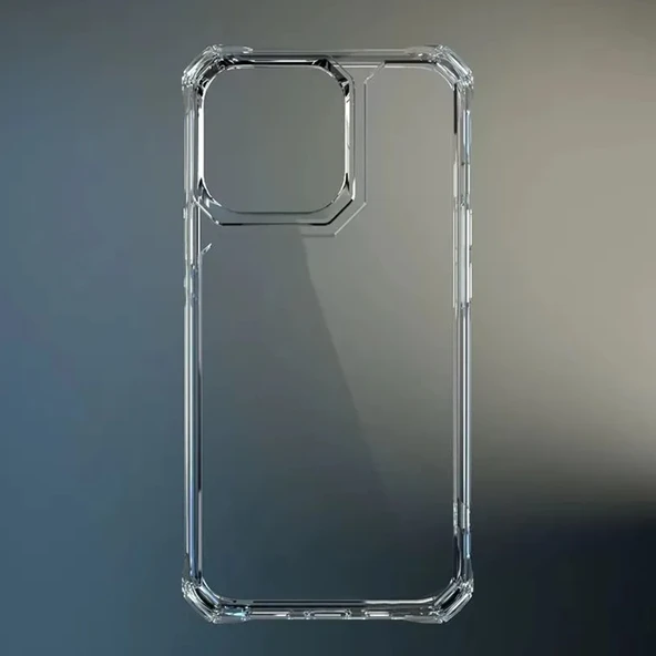 iPhone 16 Pro Max Kılıf Lux Sararmaz Silikon Şeffaf Kapak - 3