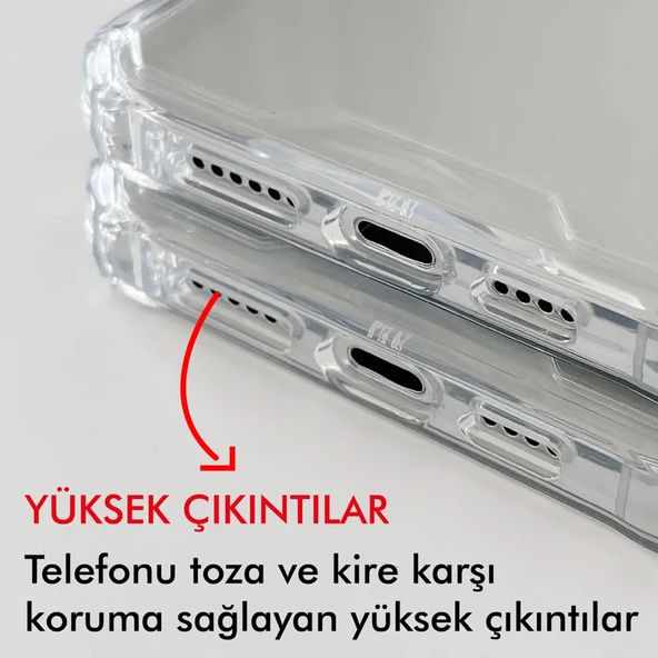 iPhone 16 Kılıf Lux Sararmaz Silikon Şeffaf Kapak - 4