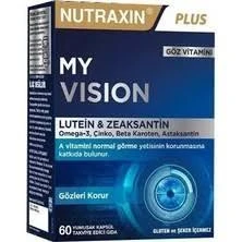 Nutraxin Plus My Vision Göz Vitamini Lutein Zeaksantin 60 Kapsül ürün görseli
