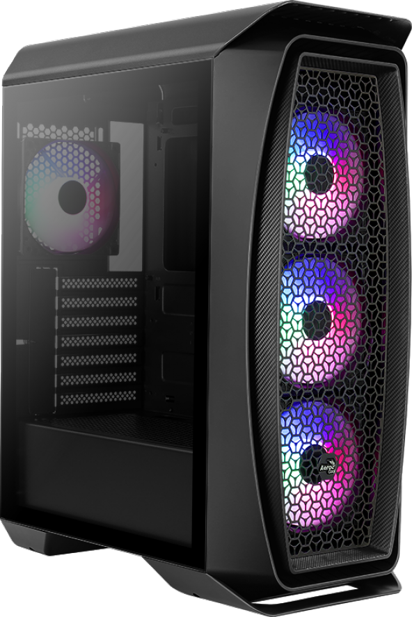 Aerocool Aero One Frost 500W Cam Yan Panel 4x12cm FRGB USB 3.0 Oyuncu Kasası (AE AERO1FR500)