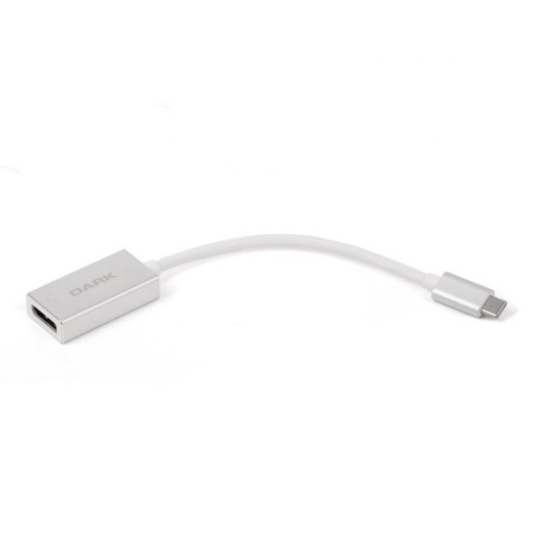 Dark USB 3.1 Type-C den - 4K UHD Display Port Dönüştürücü Adaptör - Alüminyum Kasa- (DK-AC-U31XDP)