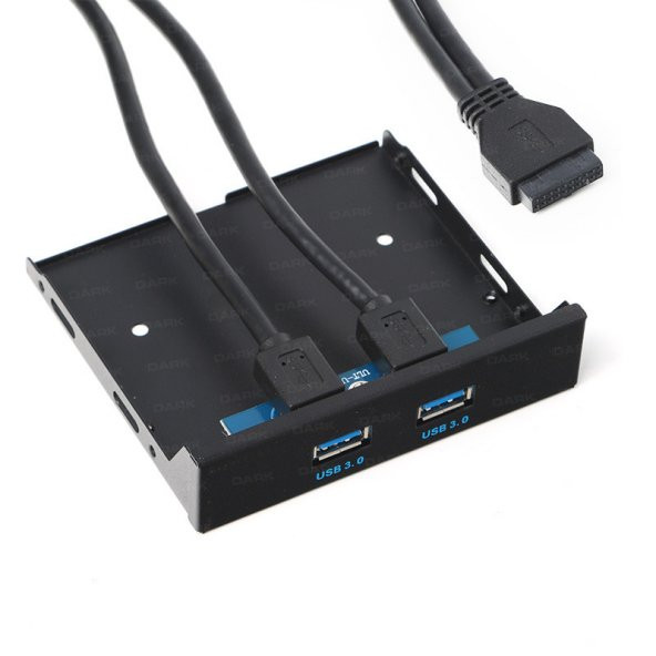 Dark Çift USB 3.0 3.5’’ Panel USB Hub (DK-AC-U3A35X2)