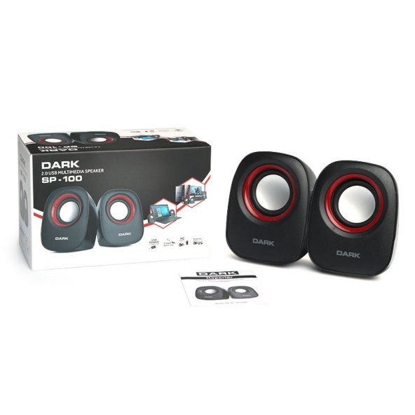 Dark SP100B 1+1 Multimedia USB Speaker Siyah (DK-AC-SP100B) - 2