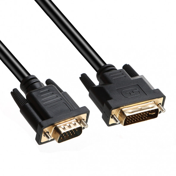 Dark 2m VGA - DVI 24+5 Çift Yönlü Görüntü Bağlantı Kablosu (DK-CB-DVIXVGAL200)