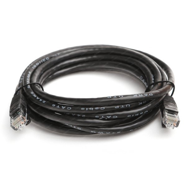 Dark 5m CAT6 CU AWG24/7 UTP Siyah Network Kablosu (DK-CB-NT6U500B) - 2