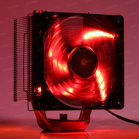 Dark Freezer X120R 12cm Kırmızı LED Intel & AMD 4pin PWM Fanlı İşlemci Soğutucu (DKCCX120R)