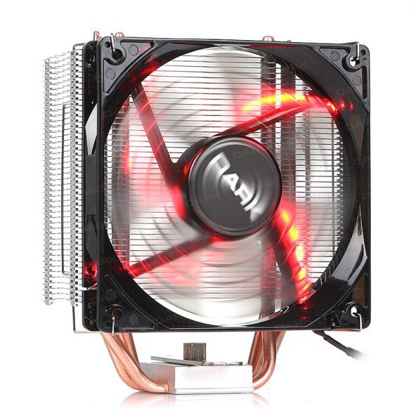 Dark Freezer X120R 12cm Kırmızı LED Intel & AMD 4pin PWM Fanlı İşlemci Soğutucu (DKCCX120R) - Resim 3
