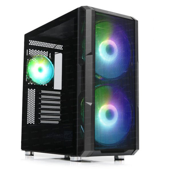 Dark Maxima V20 Temperli Cam Yan Panel, 2x20cm Ön + 1x12cm USB 3.0 Type-C, ATX Oyuncu Kasası (DKCHMAXV20) - 3