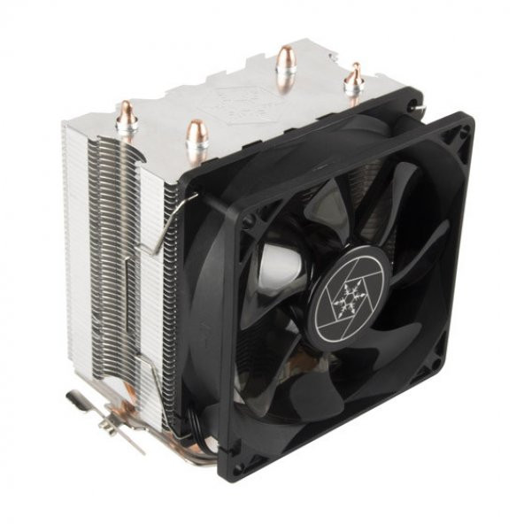 SilverStone KR03 Intel & AMD Uyumlu, 9cm Mavi Led Fanlı, Kule Tipi İşlemci Soğutucu (SST-KR03) - 2