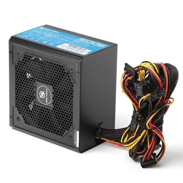 High Power 500W 80+ 37.5A Single Rail Aktif PFC Siyah ATX Güç Kaynağı (HPQ-500ST-H12S) - 3