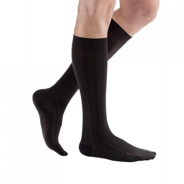 Mv Formen/1 Calf Stocking Normal Cl.Toe Black Erkek Çorabı-Dizaltı Burnu Kapalı