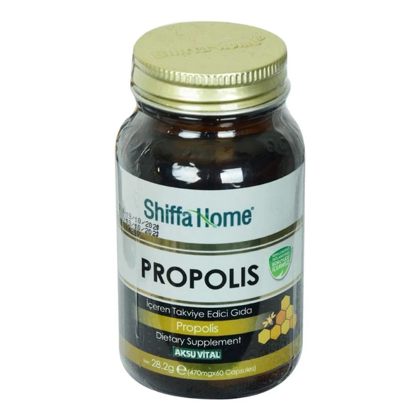 Shiffa Home Propolis Kapsülü Diyet Takviyesi 470 Mg x 60 Kapsül